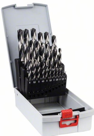 Import - Set de 25 de burghie spirale HSS PointTeQ ProBox