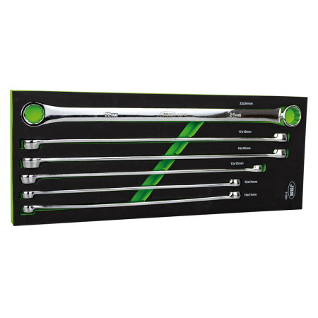 Set Cheie inelara lunga (Chei fixe, inelare si combinate) - SET DE 6 CHEI INELARE EXTRALUNGI 12 FETE