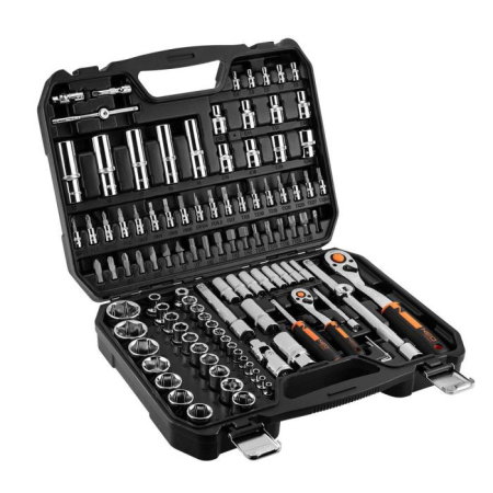 Truse scule si seturi (Scule si echipamente service) - Set de chei 1/4", 1/2", 110 de piese, CrV