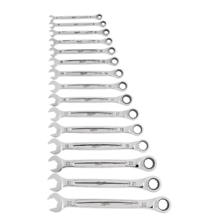 Set de chei combinate cu clichet Maxbitetm metric, 15buc 8-22mm [1]