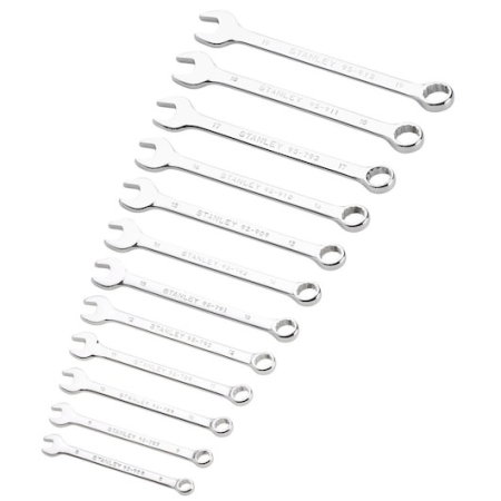 Set chei combinate (Chei fixe, inelare si combinate) - Set de chei combinate STANLEYr, 12 buc.