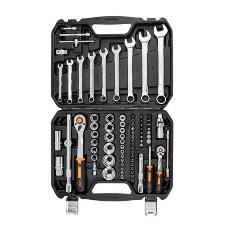 Set de chei cu clichet ½" si ¼" multifunctionale, 82 de piese [1]