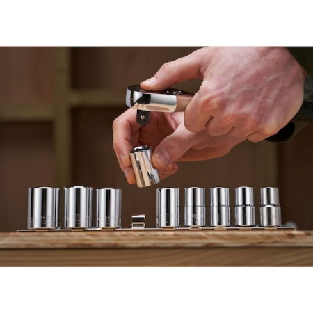 Set de clicheti si chei tubulare STANLEYr 1/2 in., 72 de dinti, 10 buc. [1]