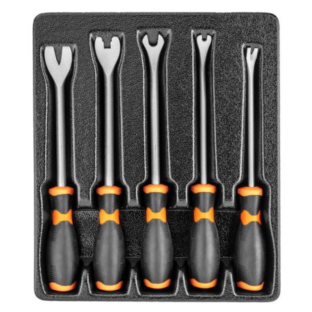 Scule speciale reparatii auto (Scule speciale auto) - Set extractor tapiterie 5 piese