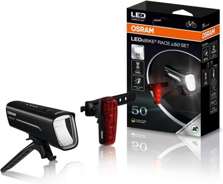 Set far si stop Osram LED pentru bicicleta 50LX [0]