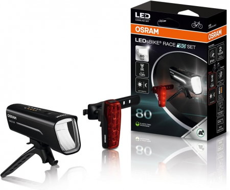 LED - Set far si stop Osram LED pentru bicicleta 80LX