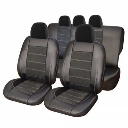 Huse Auto - Set huse scaun exclusive leather & alcantara Umbrella pentru auto
