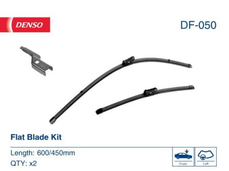 Turisme (Stergatoare) - Set Lamela stergator Denso Flat 600/450 mm