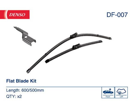 Turisme (Stergatoare) - Set Lamela stergator Denso Flat 600/500 mm
