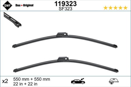 Turisme (Stergatoare) - Set lamela stergator SWF Wiper FB OE LHD 550/550 mm