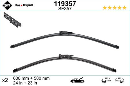 Turisme (Stergatoare) - Set lamela stergator SWF Wiper FB OE LHD 600/580 mm