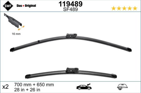 Turisme (Stergatoare) - Set lamela stergator SWF Wiper FB OE LHD 700/650 mm