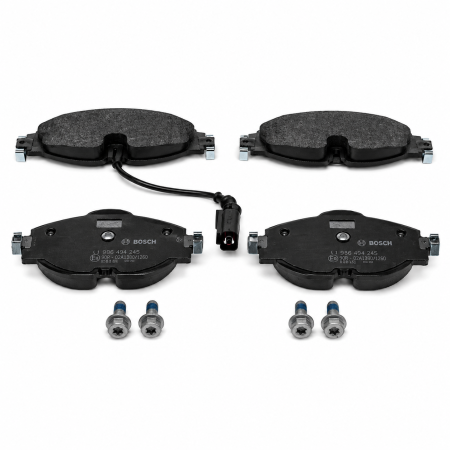 Echipamente Service - Set plăcuțe frână Bosch Low-Metallic cu senzor pentru Cupra Leon