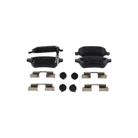 Echipamente Service - Set Plăcuțe Frână Spate BOSCH - Opel Astra G, Astra H, Zafira A/B, Meriva, Corsa C - Sistem Lucas