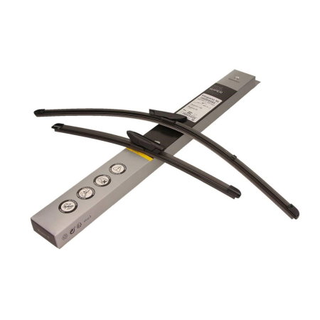 Branduri - Set Ștergătoare Parbriz Flat Blade (600/400 mm) - Renault Megane 3, Clio 3, Fluence - Cu Spoiler