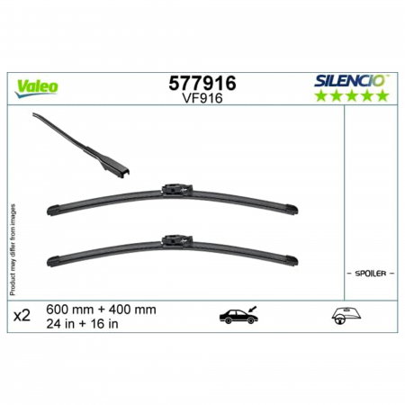 Branduri - Set stergatoare Valeo Silencio 600/400mm VF916 pentru Dacia Logan/Sandero III, Jogger, Renault Clio III, Citroen C3 Picasso