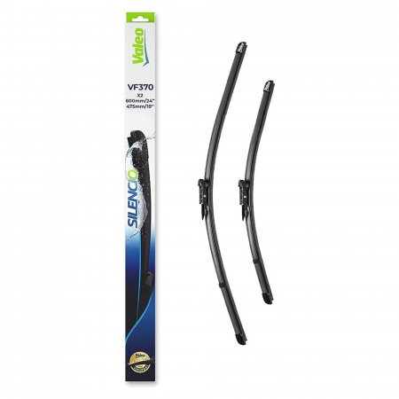 Branduri - Set stergatoare Valeo Silencio 600/475mm VF370 pentru Audi A3, BMW Seria 3, Mercedes-Benz A-Class, B-Class, CLA, GLA, Renault Koleos