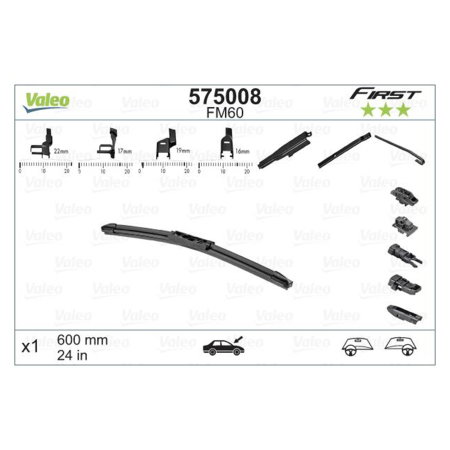 Stergator Valeo FM60 Multiconnection FB 600 mm [1]