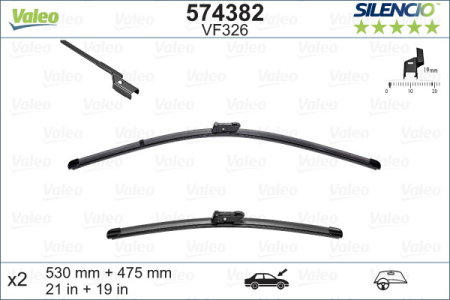 Turisme (Stergatoare) - Set stergator Valeo Silencio Flat