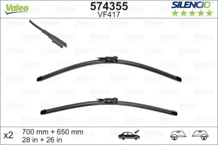 Turisme (Stergatoare) - Set stergator Valeo Silencio Flat