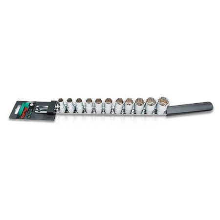 Set tubulare 12 Caneluri (Tubulare, biti si accesorii) - Set tubulare 1/2" 12PT (11 piese)