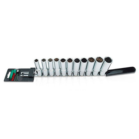 Set tubulare 12 Caneluri (Tubulare, biti si accesorii) - Set tubulare 3/8" 12PT (13 piese)