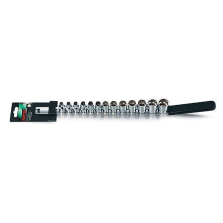 Set tubulare 12 Caneluri (Tubulare, biti si accesorii) - Set tubulare 3/8" 12PT (13 piese)