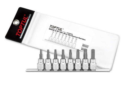 Tubulare cu torx, E-uri si hexagon (Scule si echipamente service) - Set tubulare biti torx 3/8 (8 buc)