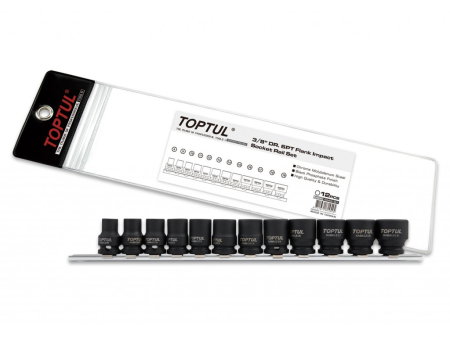 Scule de impact (Scule si echipamente service) - Set tubulare impact 12PCS 3/8