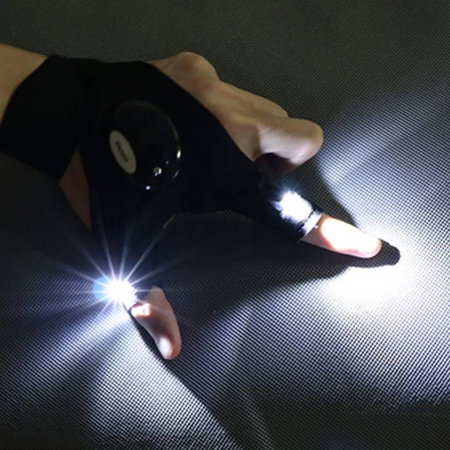 Set x 2 manusi de lucru cu LED si curea reglabila [3]