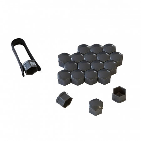 Set 20 capace prezoane 21 mm gri + cleste montare [1]