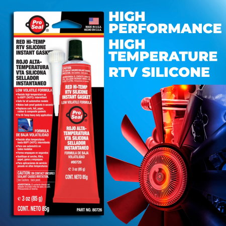 Silicon instant pentru etansare temperaturi inalte RTV Pro Seal rosu 85 gr [1]
