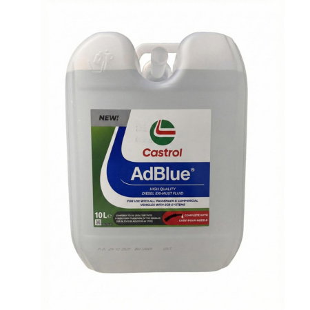 AdBlue - AdBlue Castrol 10 Litri - Soluție DEF Premium ISO 22241 - Pentru Motoare Euro 4, 5, 6 cu SCR