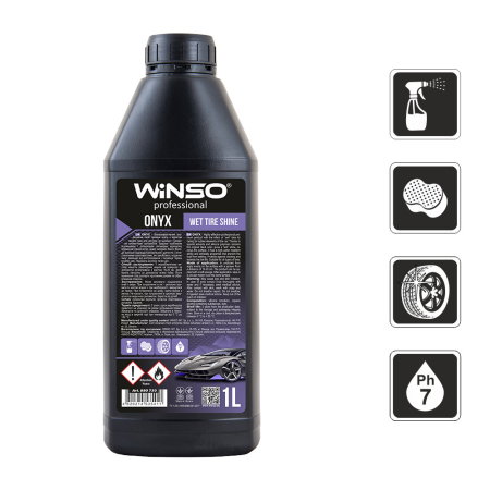 intretinere anvelope (Cosmetice si intretinere auto) - Solutie Intretinere anvelope Winso Onyx 1L
