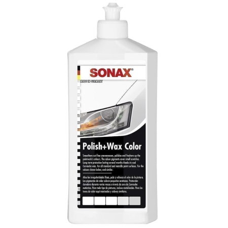 Solutii pentru curatare exterior auto (Produse SONAXr) - SONAX PolishandWax NanoPro pentru culoarea alba 250 ml, cod 296041