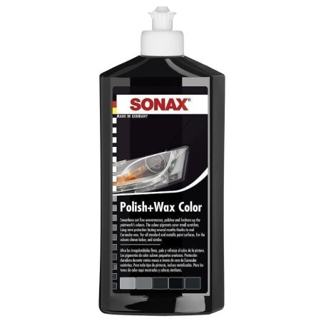 Solutii pentru curatare exterior auto (Produse SONAXr) - SONAX PolishandWax NanoPro pentru culoarea neagra 250 ml, cod 296141
