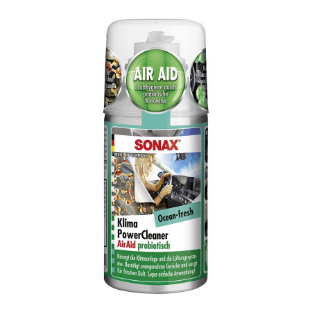 Solutii pentru curatare interior auto (Produse SONAXr) - SONAX Solutie spray pentru intretinerea instalatiei de aer conditionat, cod 323600