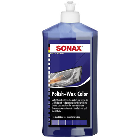 Solutii pentru curatare exterior auto (Produse SONAXr) - SONAXr PolishandWax NanoPro, pentru vopsea albastra, cod 296200
