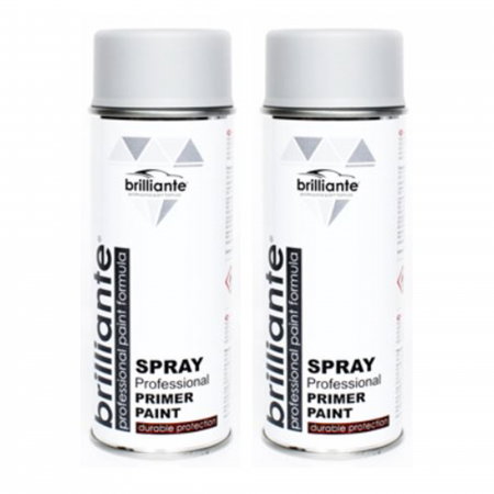 Reparatii si Echipamente Auto - Pachet 2 Spray Brilliante Grund Gri 400 ml