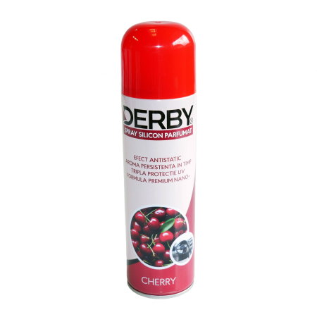 intretinere bord (Cosmetice si intretinere auto) - Spray cu silicon parfumat pentru bord Cirese 220 ml DERBY