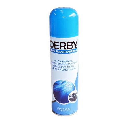 intretinere bord (Cosmetice si intretinere auto) - Spray cu silicon parfumat pentru bord Ocean 220 ml DERBY