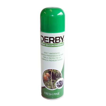 intretinere bord (Cosmetice si intretinere auto) - Spray cu silicon parfumat pentru bord Pin 220 ml DERBY