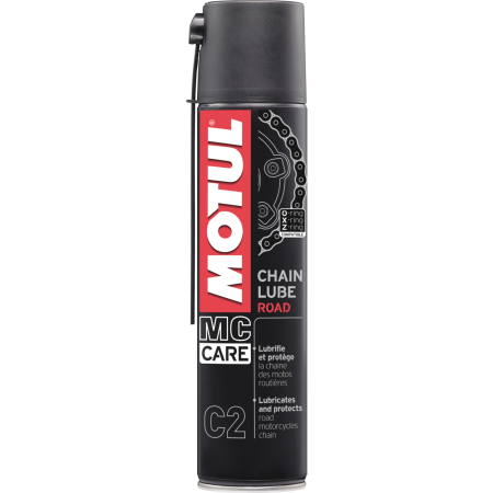 Intretinere lanturi (Solutii chimice) - Spray curatat lant MOTUL C2 CHAIN LUBE ROAD 0.4L