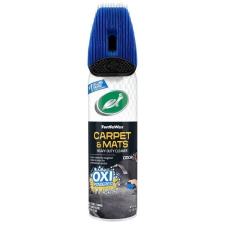 intretinere tapiterie (Cosmetice si intretinere auto) - Spray curatat suprafete textile cu aplicator TURTLE WAX Carpet and Mats Heavy-Duty Cleaner 400 ml