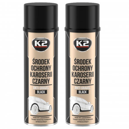 Branduri - Pachet 2 x spray K2 insonorizant negru 500 ml