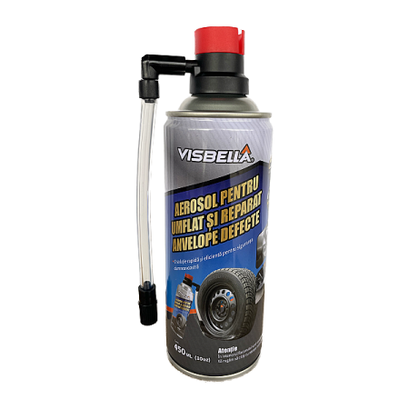 Reparatie anvelope (Siguranta rutiera) - Spray reparatie anvelopa Visbella 450ml