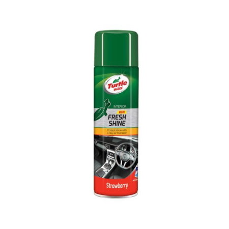 intretinere bord (Cosmetice si intretinere auto) - Spray silicon bord cu aroma de capsuni TURTLE WAX Fresh Shine Strawberry 500 ml