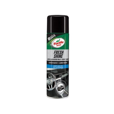 intretinere bord (Cosmetice si intretinere auto) - Spray silicon bord cu aroma New Car TURTLE WAX Fresh Shine 500 ml