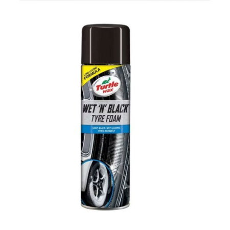 intretinere anvelope (Cosmetice si intretinere auto) - Spray spuma luciu anvelope TURTLE WAX Wet'n'Black Tyre Foam 500 ml