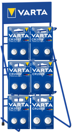 Stand echipat Micro baterii (Baterii) - Stand microbaterii VARTA Metal Wire 6 hooks